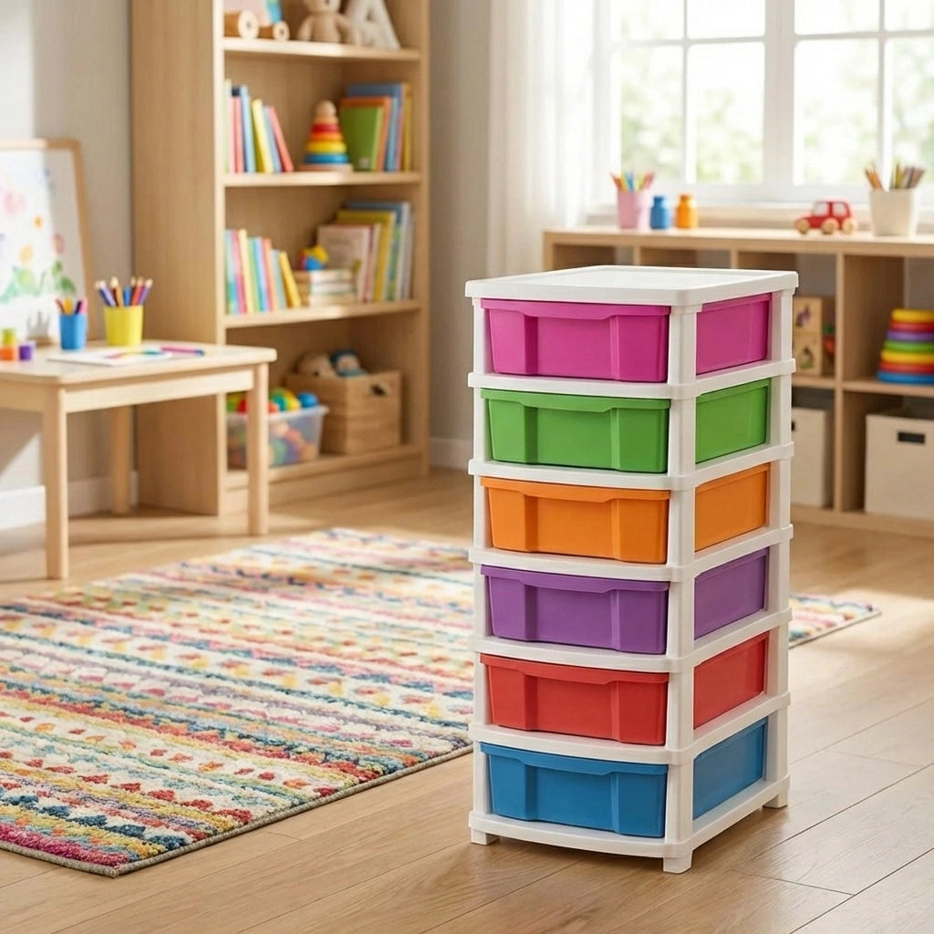 6-Layer Colorful Storage Drawers