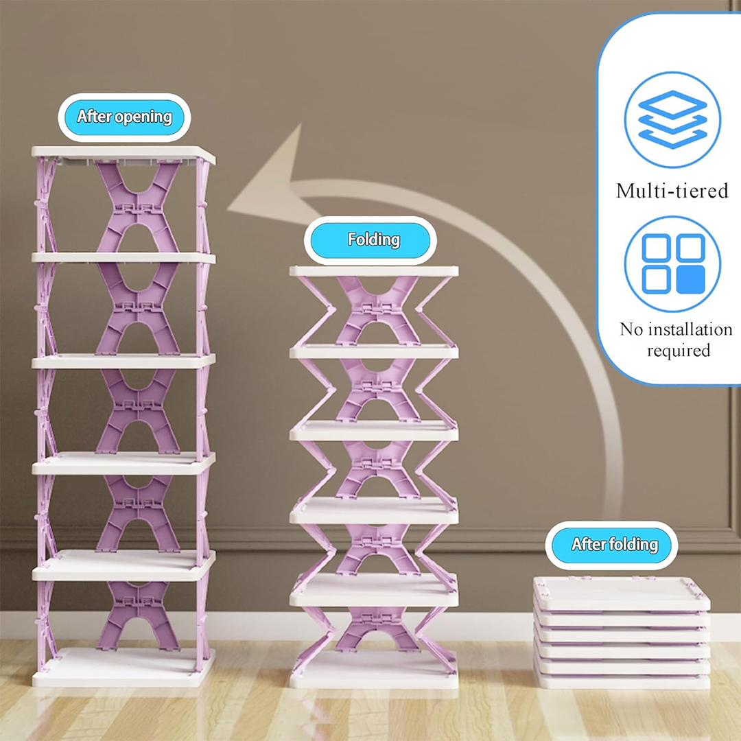 Smart Foldable Shoe Rack