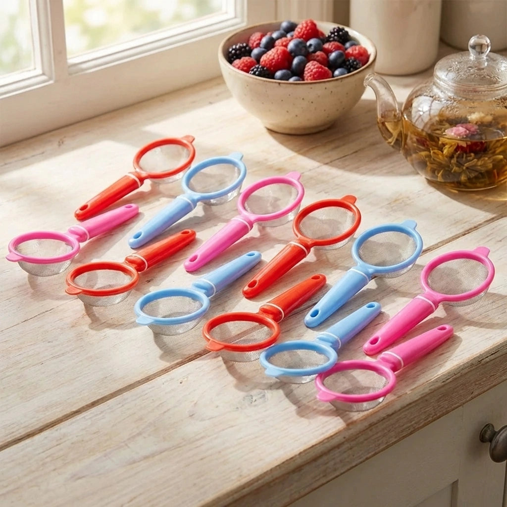 12-Pack Plastic Strainer Set