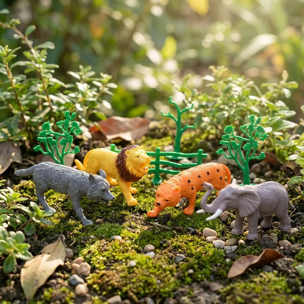 Small Wild Animal Set For Kids (4 pcs)
