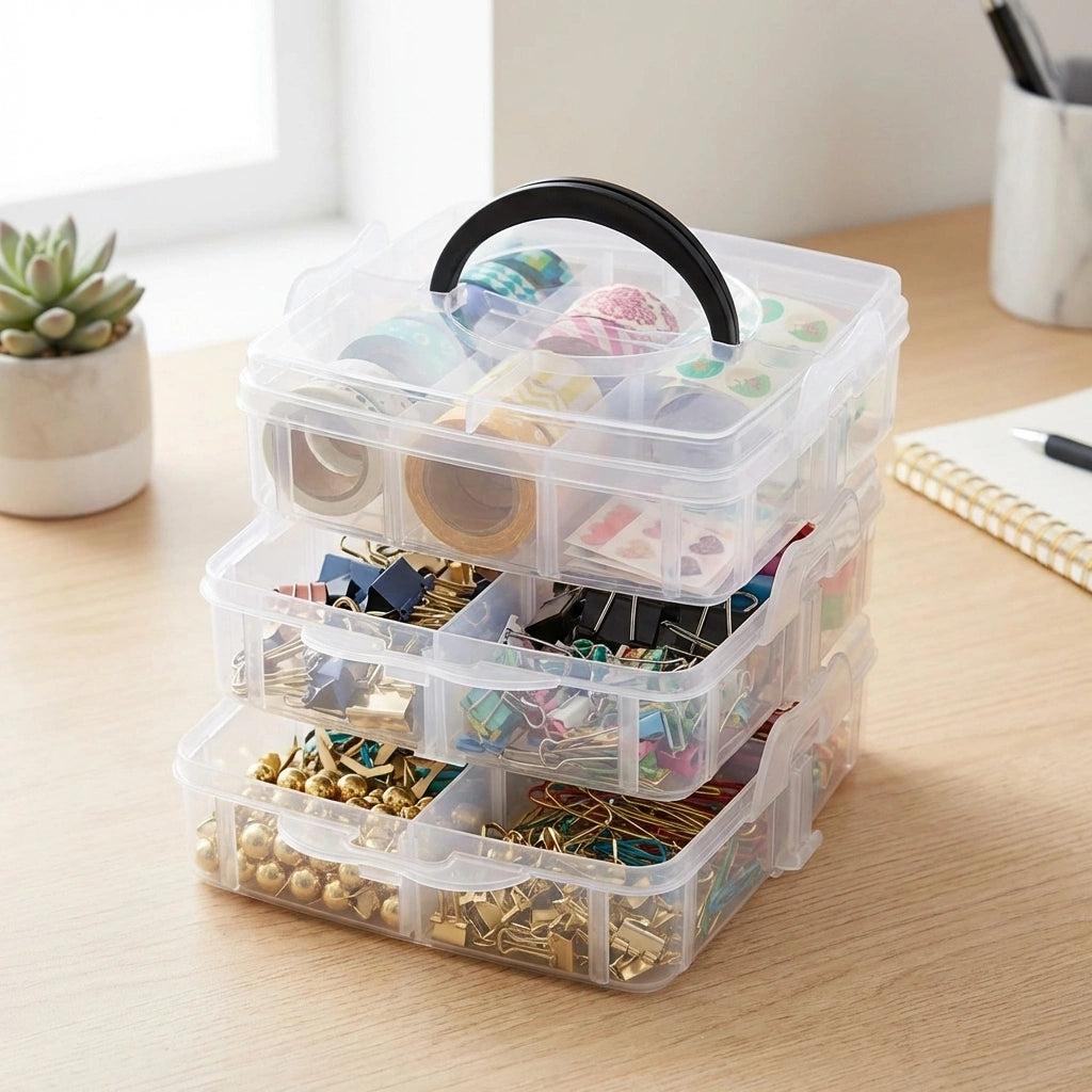 18 Grid Transparent Jewelry Organizer