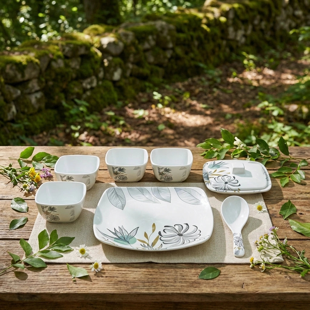 11-Piece Dinner Set with Donga