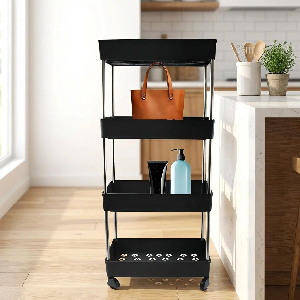 4-Layer Rolling Storage Cart