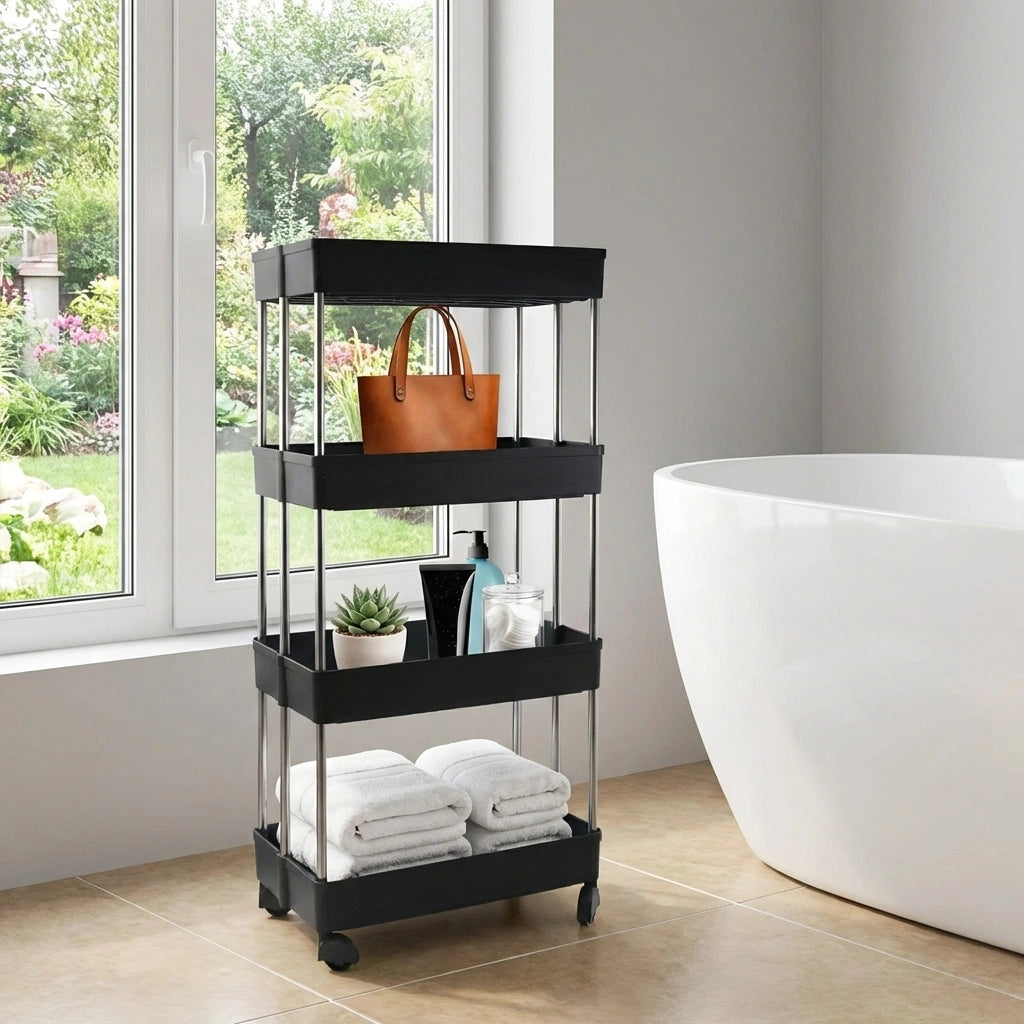 4-Layer Rolling Storage Cart