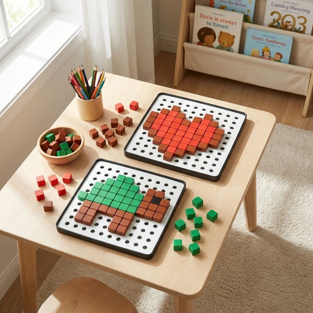 Educational Pixel Cubes Toy
