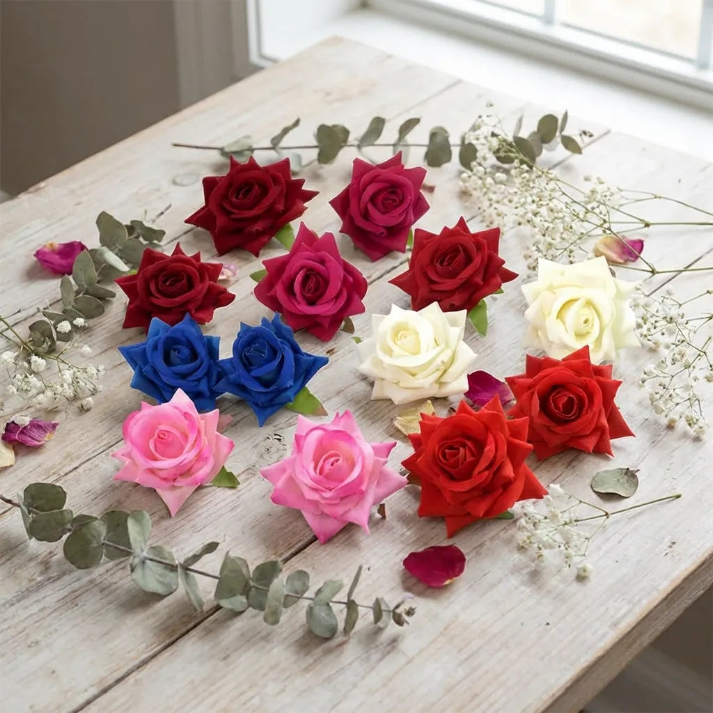 Colorful Flower Hair Clips