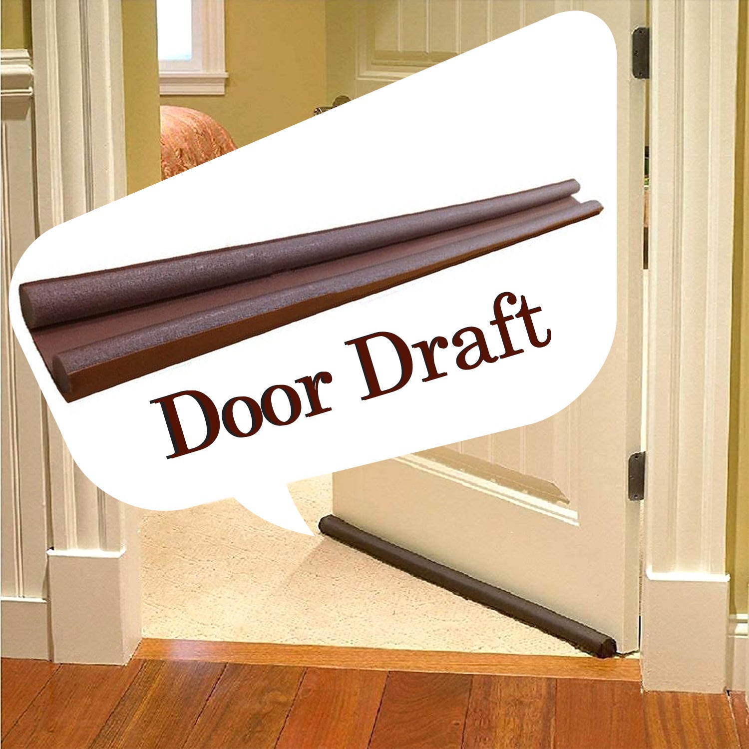 Twin Door Draft Stopperguard Protector
