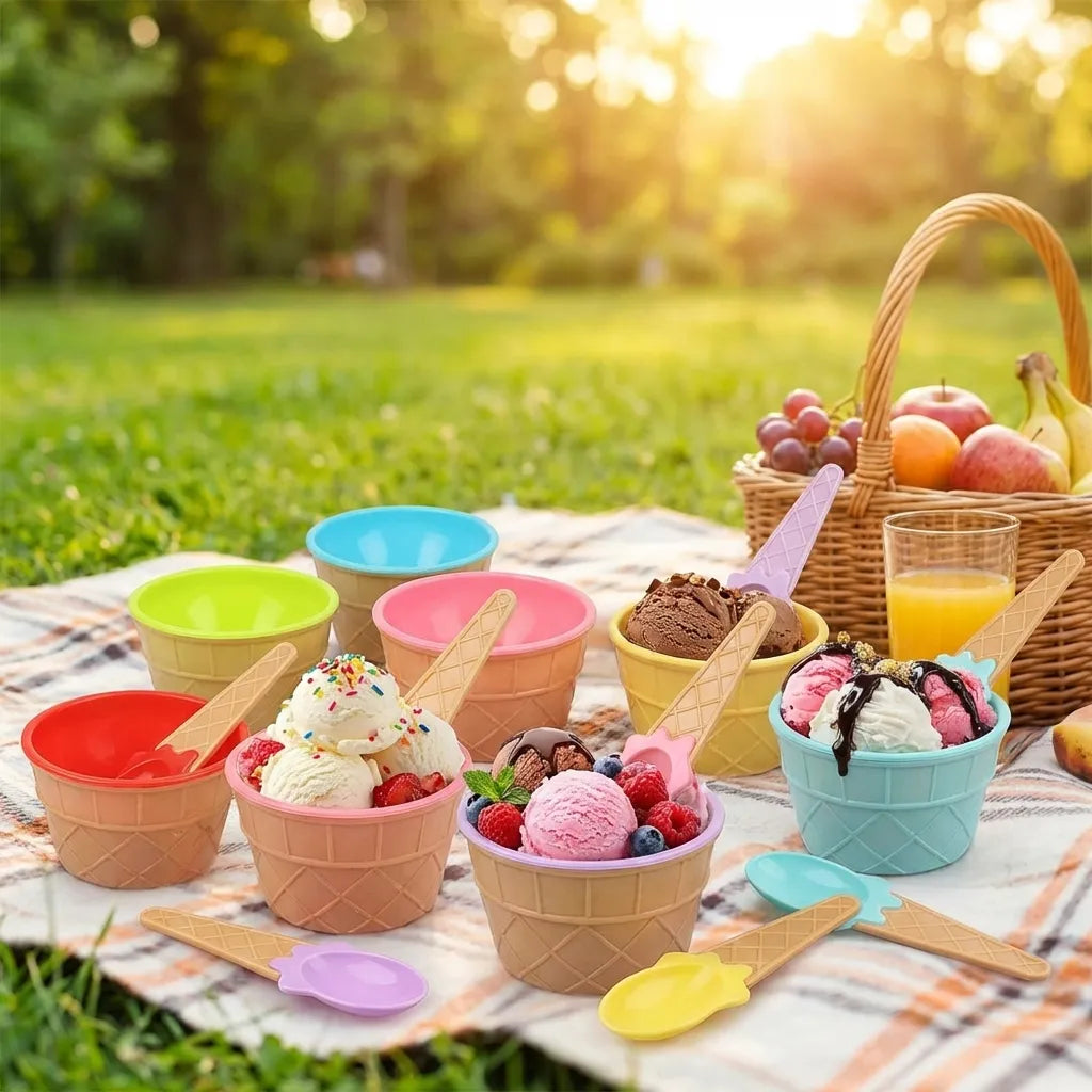 Ice Cream Bowl & Spoon Set
