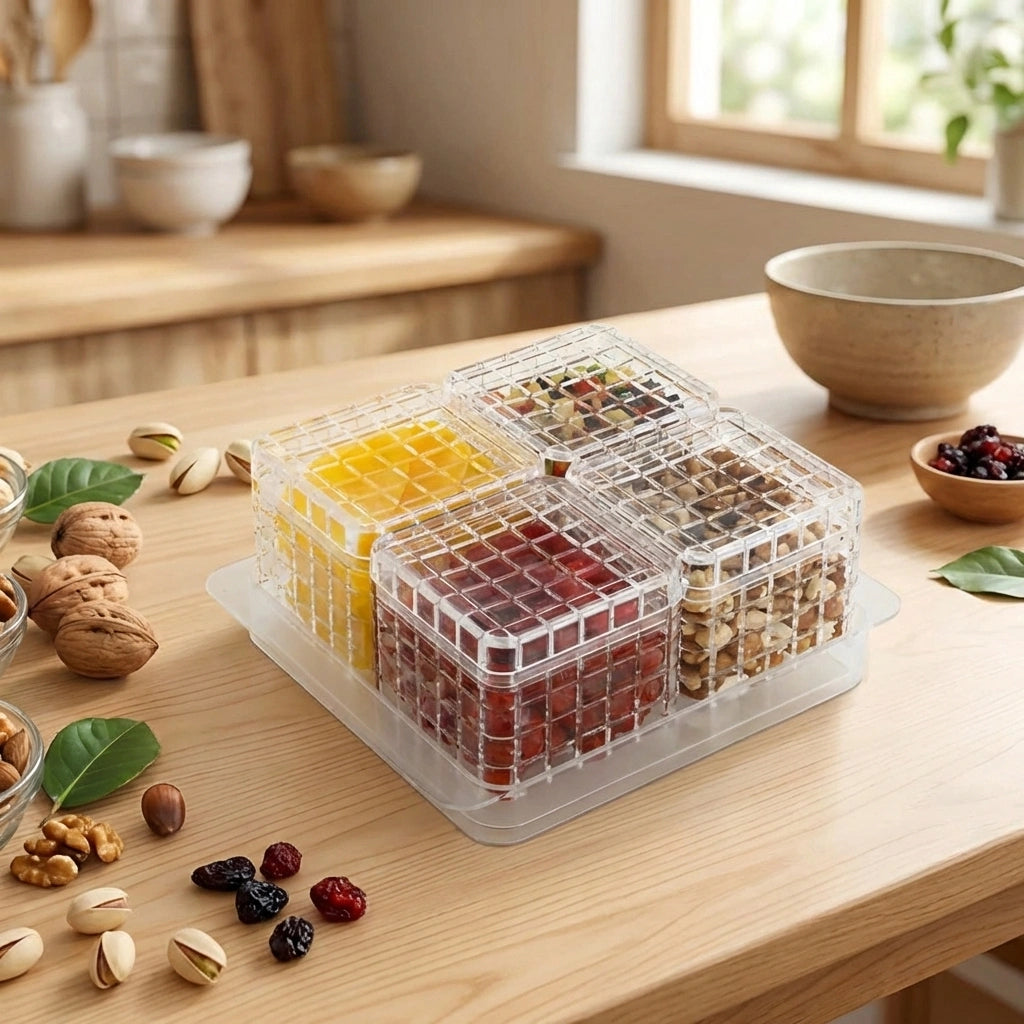 Elegant Airtight Dry Fruit Set