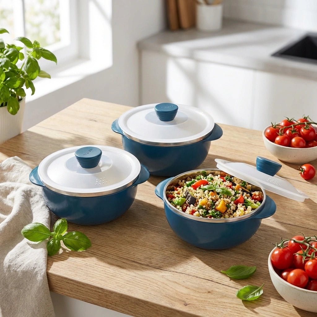 Nestable Microwave Reheating Bowls