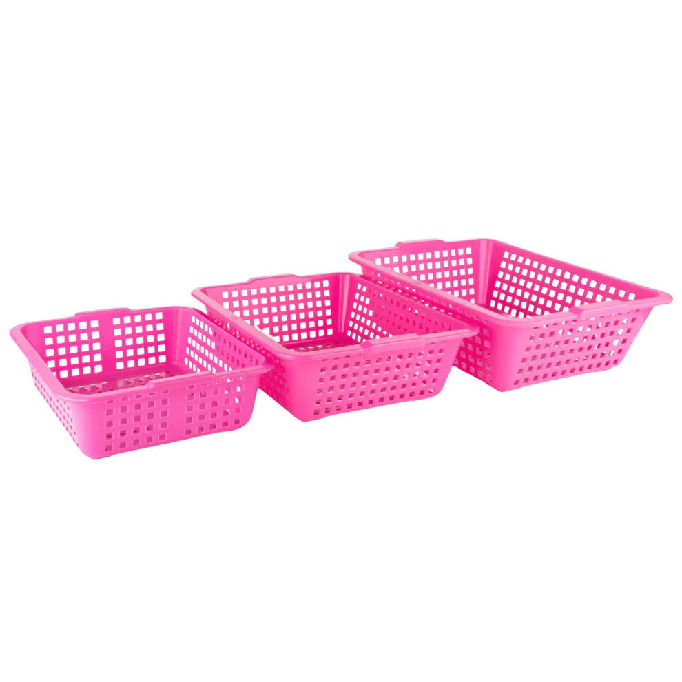 Plastic cane fruit basket