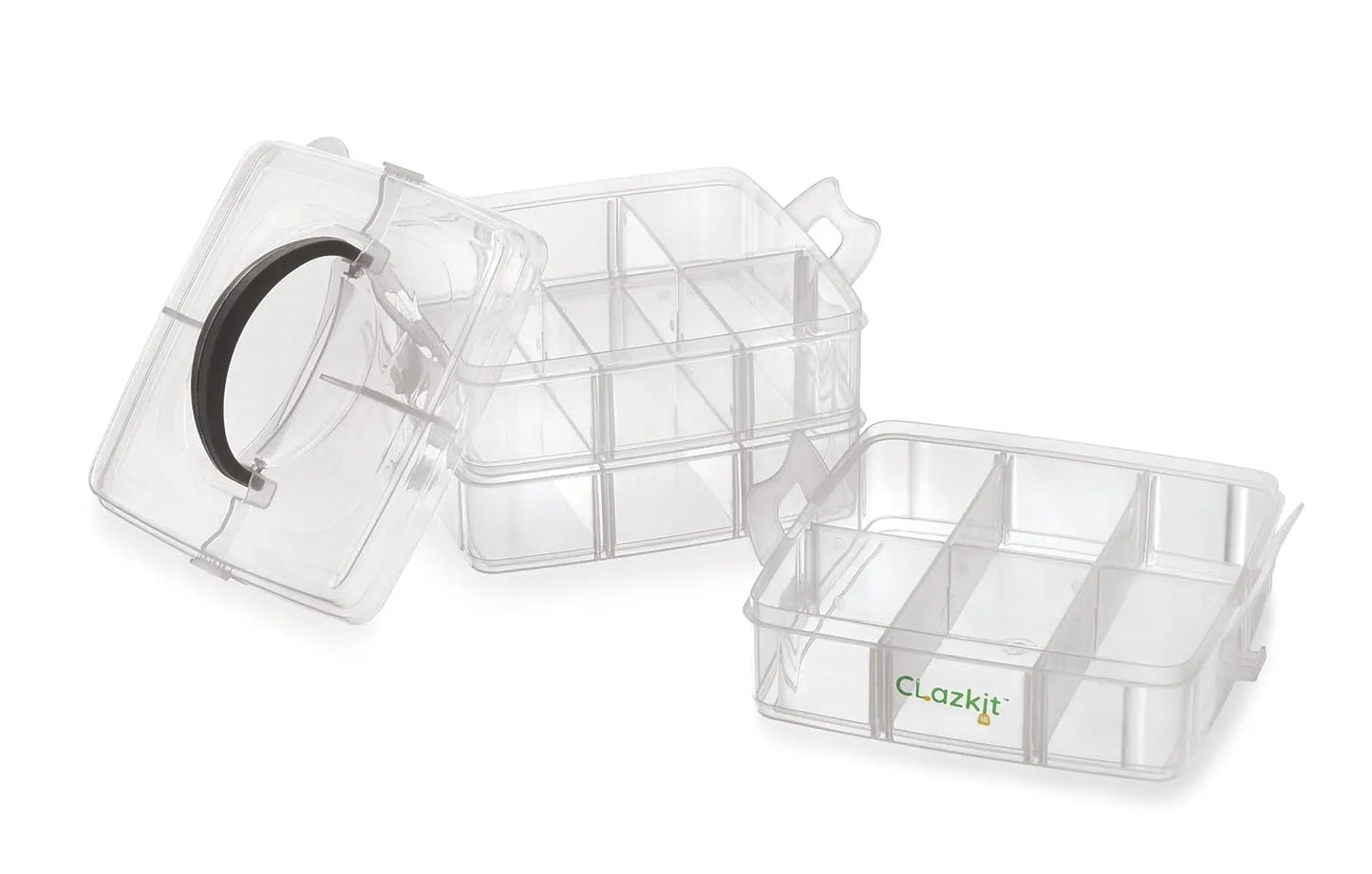 Best 18 grid transparent jewelry organizer - household storage containers | 2025 | fast shipping