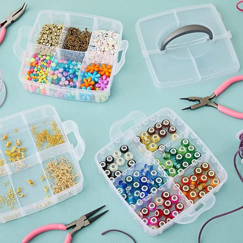 Best 18 grid transparent jewelry organizer - household storage containers | 2025 | fast shipping