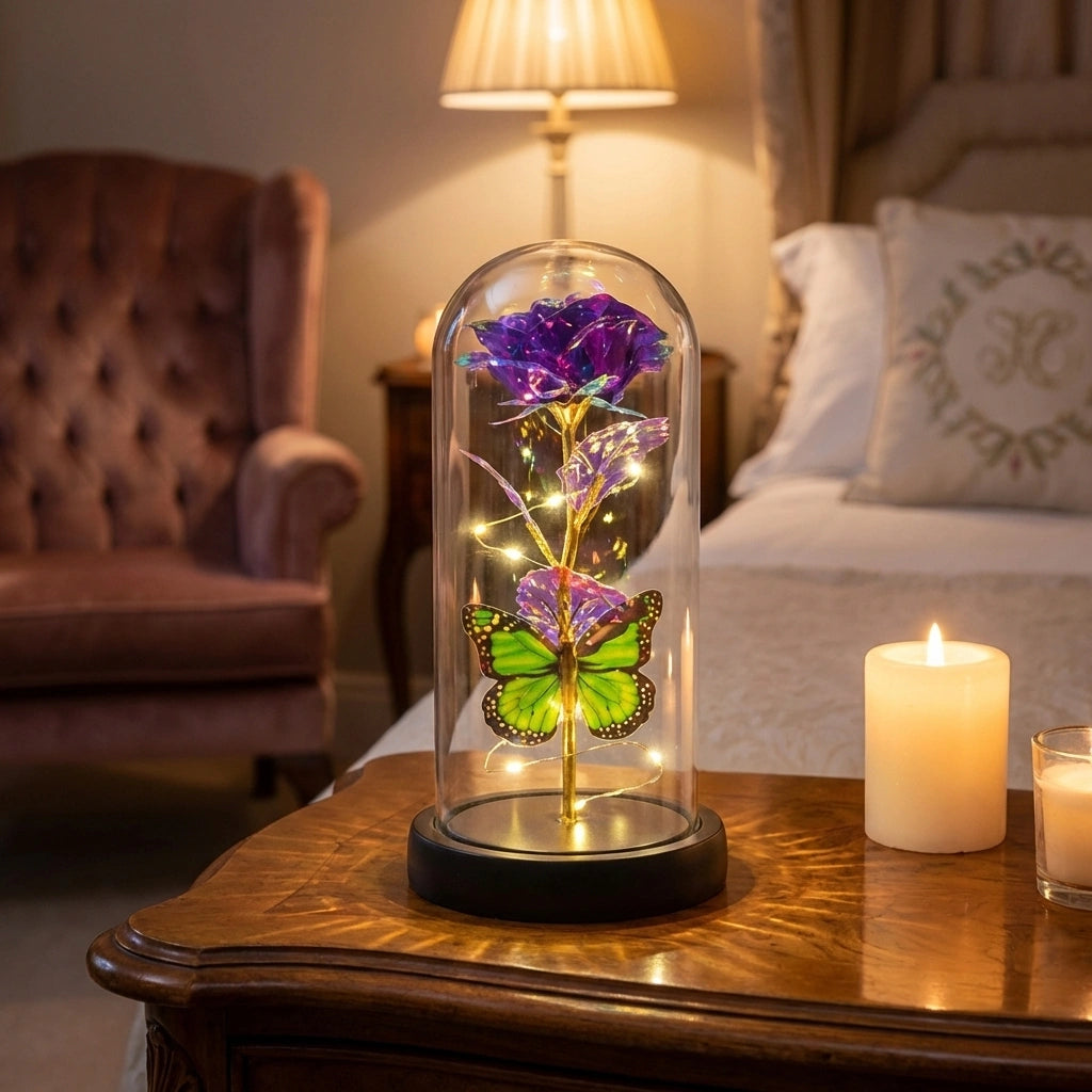 LED Preserved Rose Dome