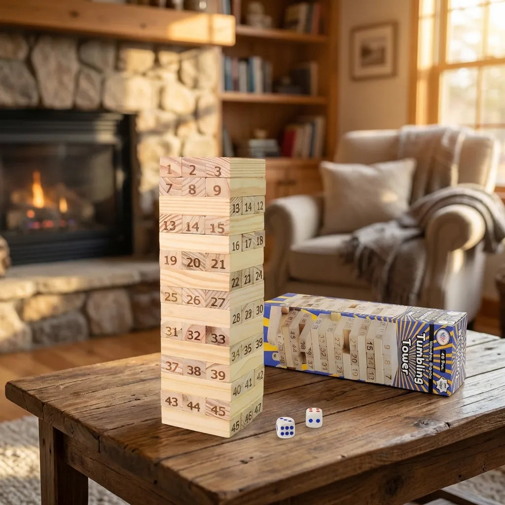 Wooden Tumbling Tower