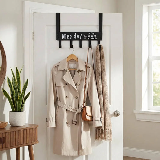 Heavy-duty Carbon Steel Door Hook Hanger Rack