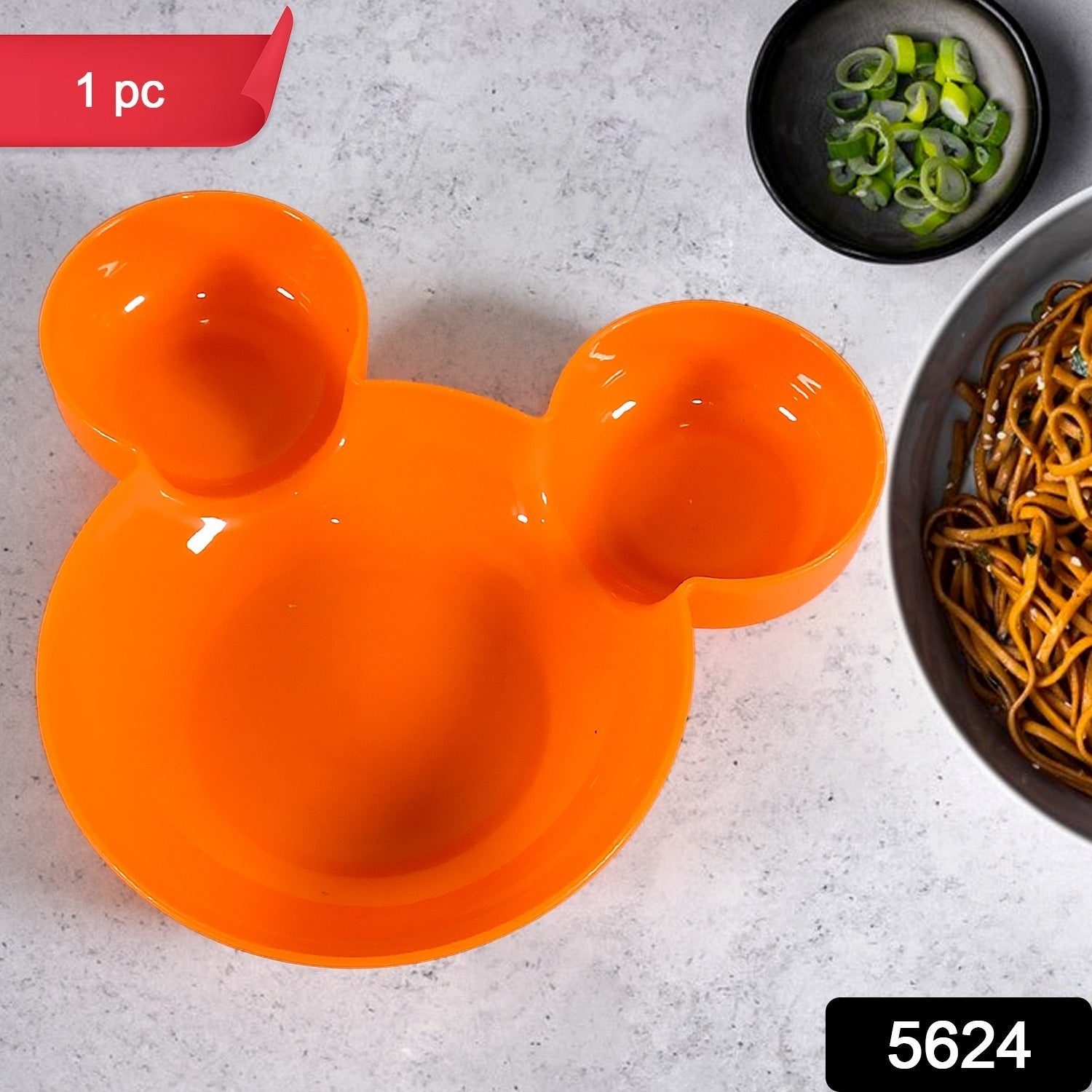 Mickey Mouse-Shaped Kids Plate