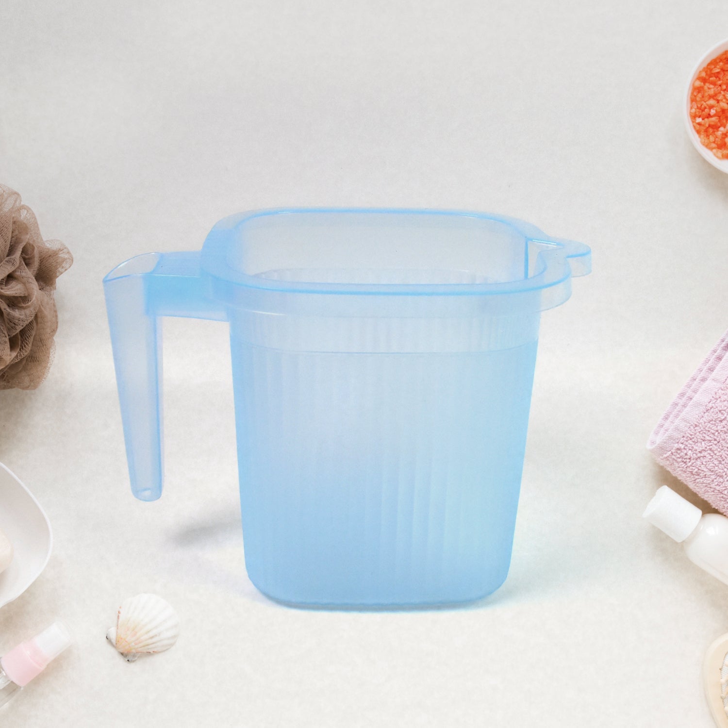 Transparent Plastic Bath Mug