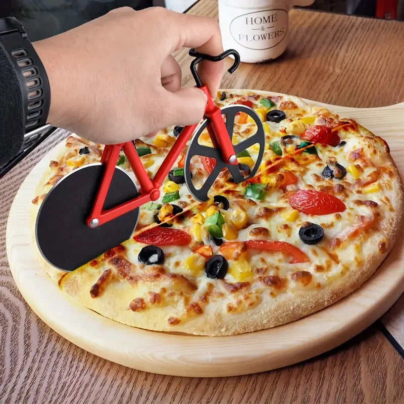 Stainless Steel Bicycle Shape Pizza Cutter - Home & Kitchen