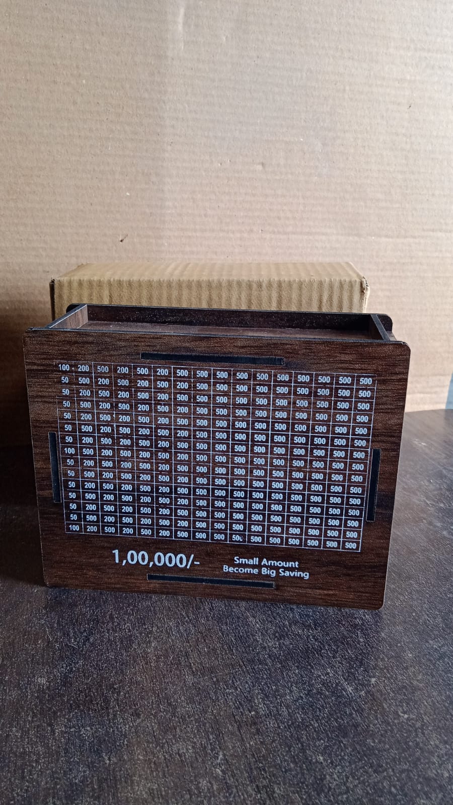 Wooden Money  Piggy Bank