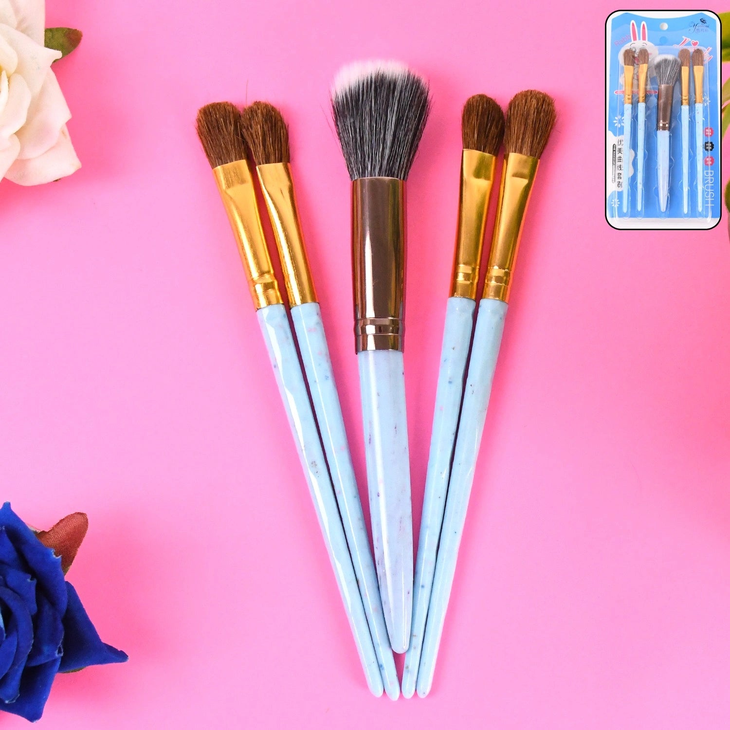 Professional 5-piece makeup brush set