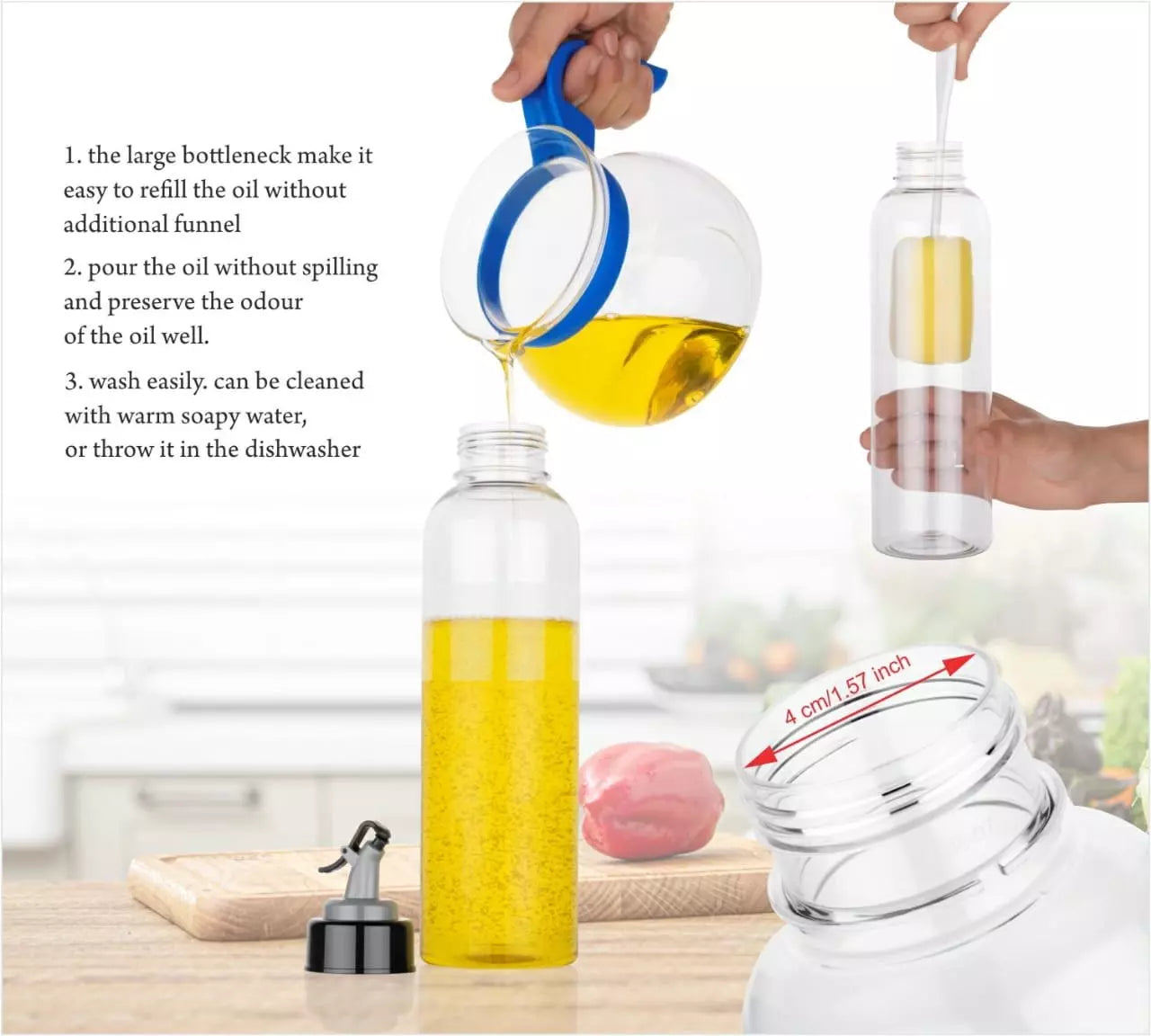 Best 1l oil dispenser with drip-free spout - dispensers | 2025 | fast shipping