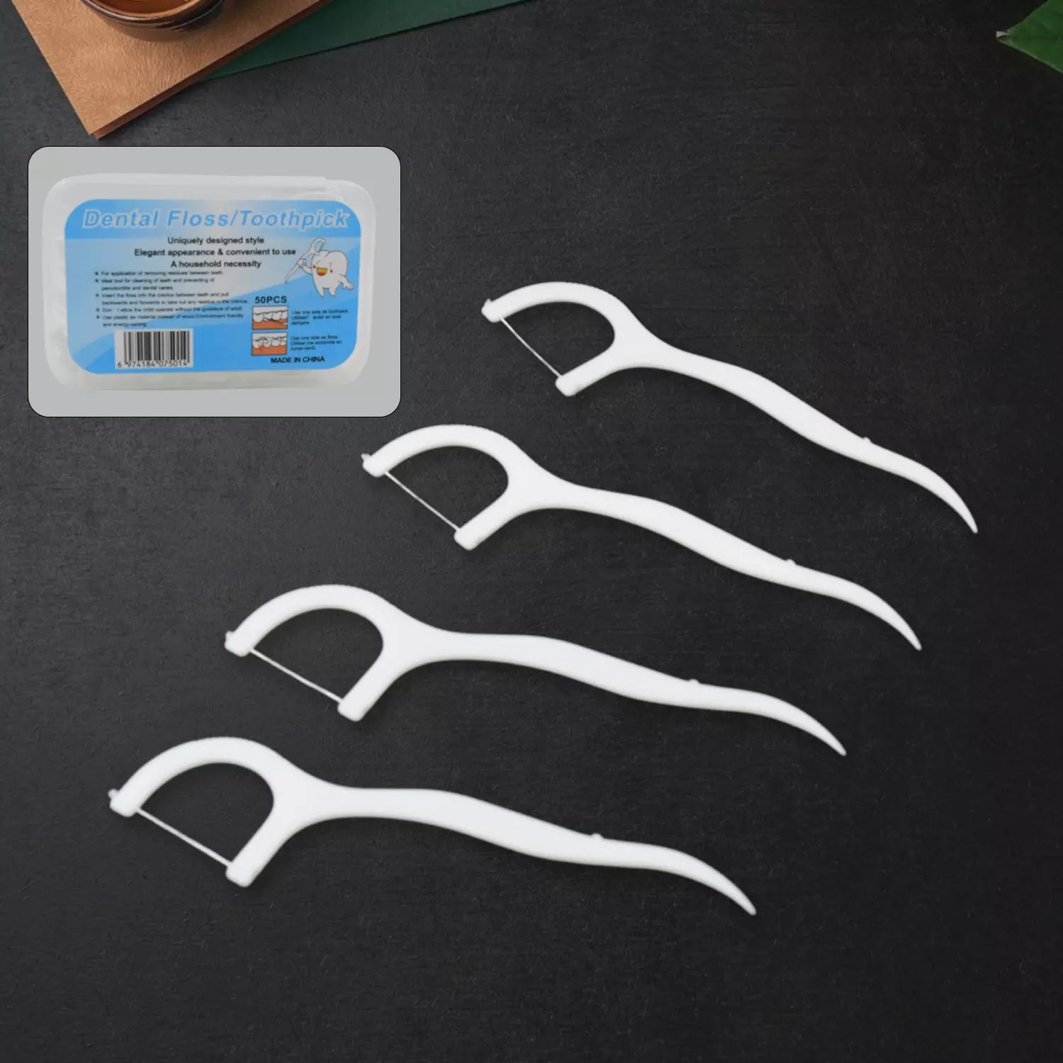 2-in-1 Dental Floss Picks - Health & Personal Care