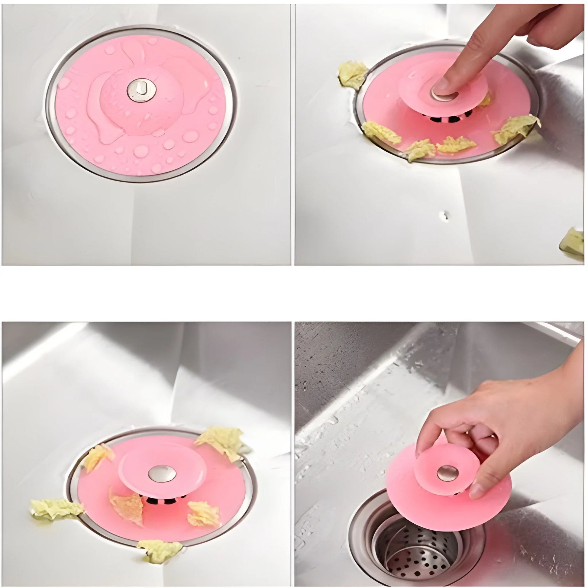 2-in-1 Drain Stopper Catcher - Home & Kitchen