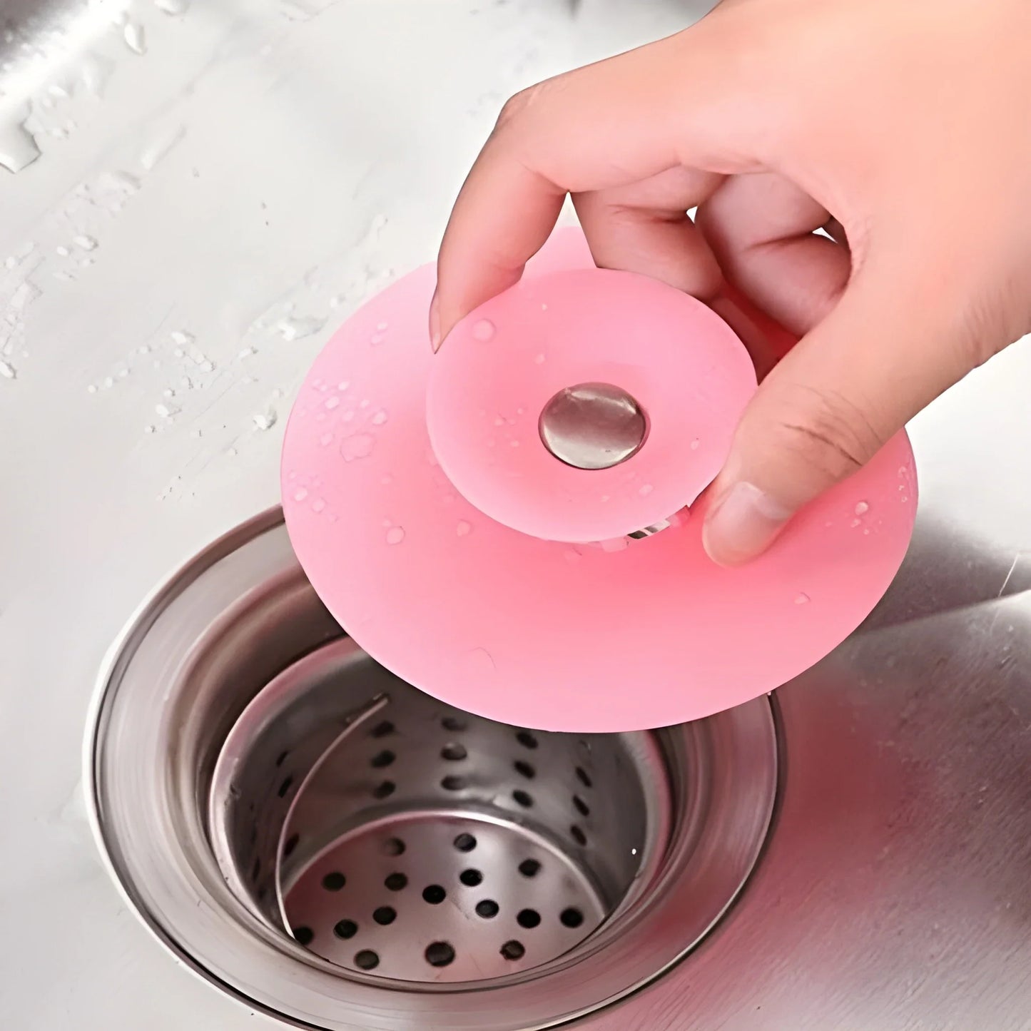 2-in-1 Drain Stopper Catcher - Home & Kitchen