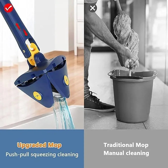 Best 2 in 1 extendable triangle mop - mops | 2025 | fast shipping