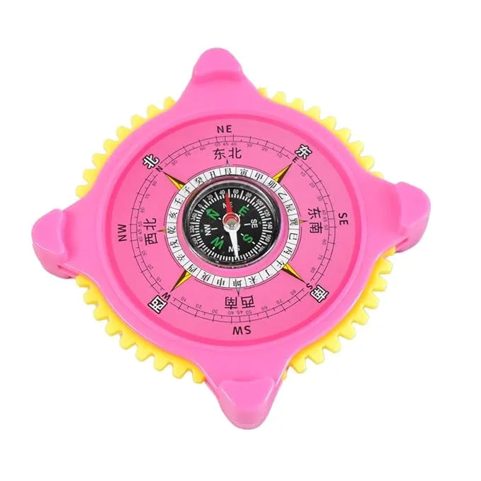 2-in-1 Navigation Direction North-south Compass With Clock (1 Pc) - Home Improvement