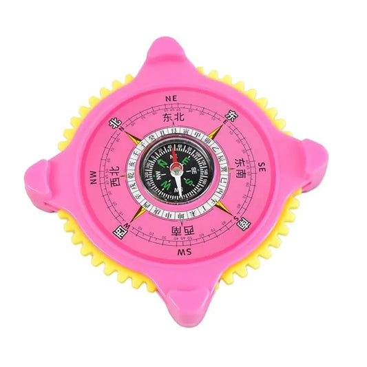 2-in-1 Navigation Direction North-south Compass With Clock (1 Pc) - Home Improvement