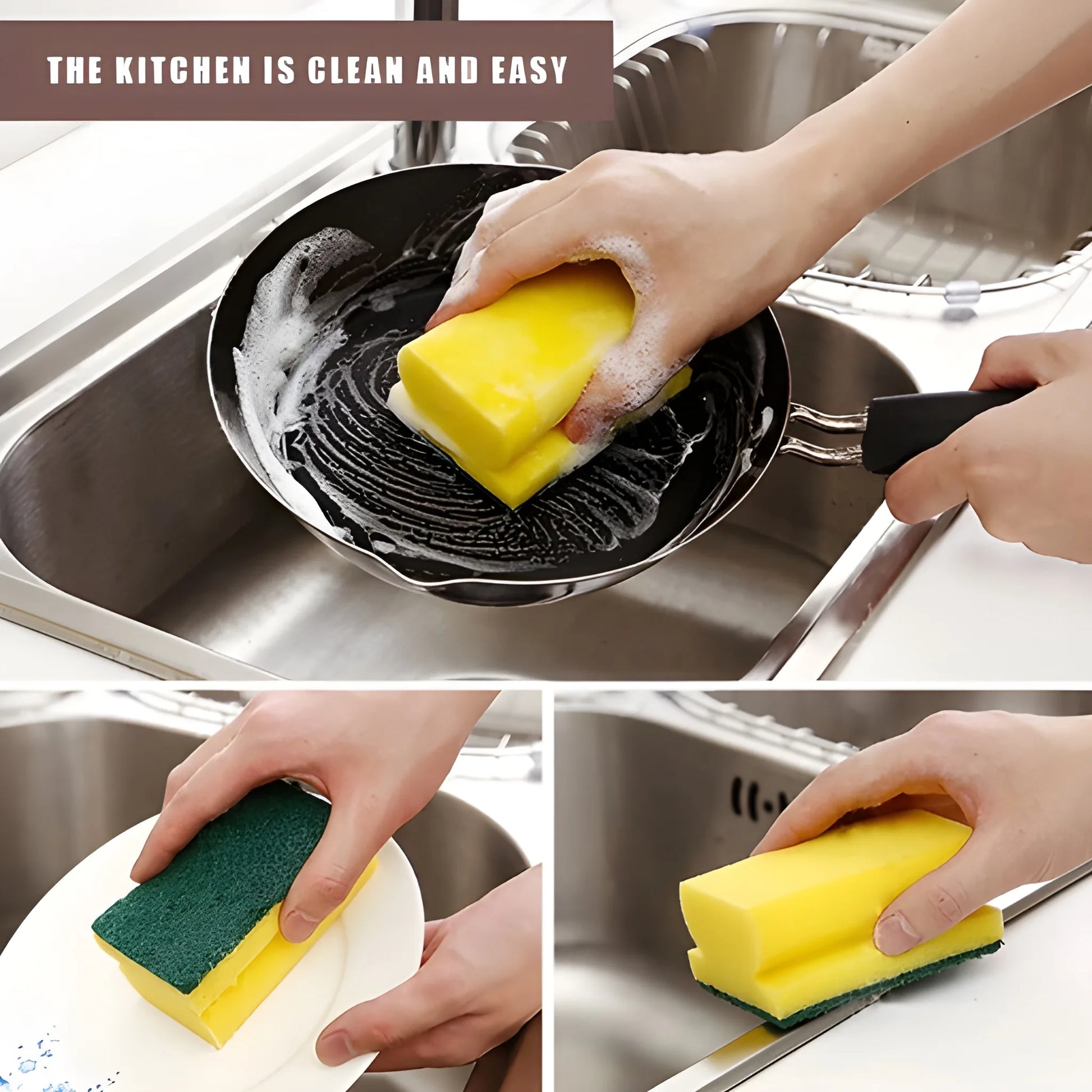 2-in-1 Odor-Resistant Scrubber - Kitchen Tool