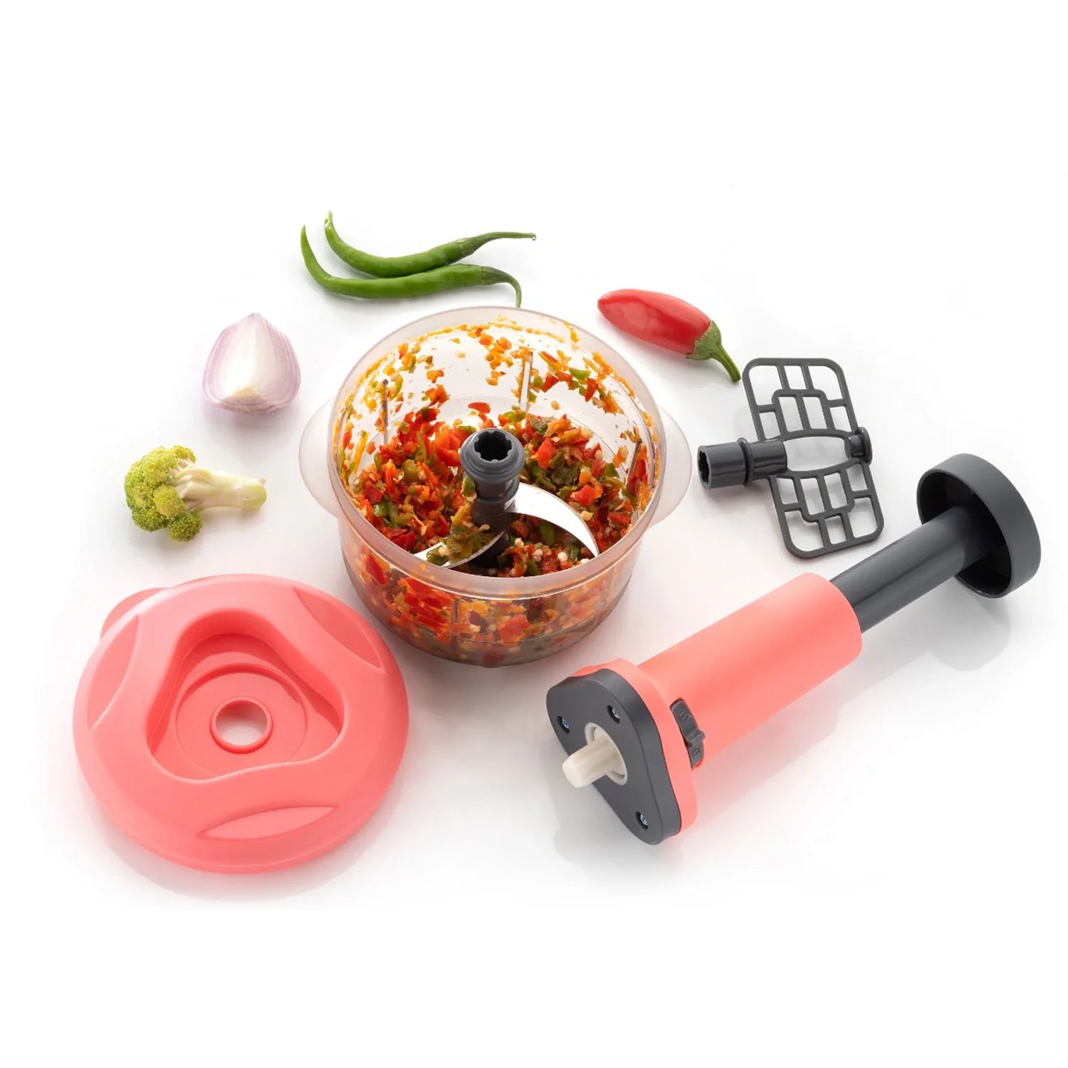Best 2-in-1 push food chopper 800ml - kitchen slicers | 2025 | fast shipping