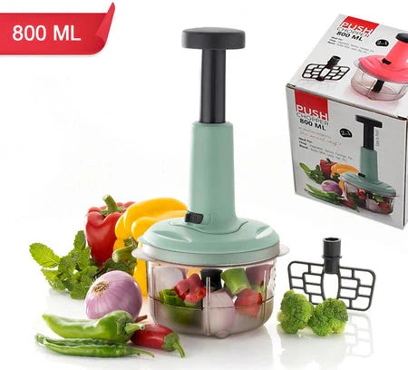 Best 2-in-1 push food chopper 800ml - kitchen slicers | 2025 | fast shipping