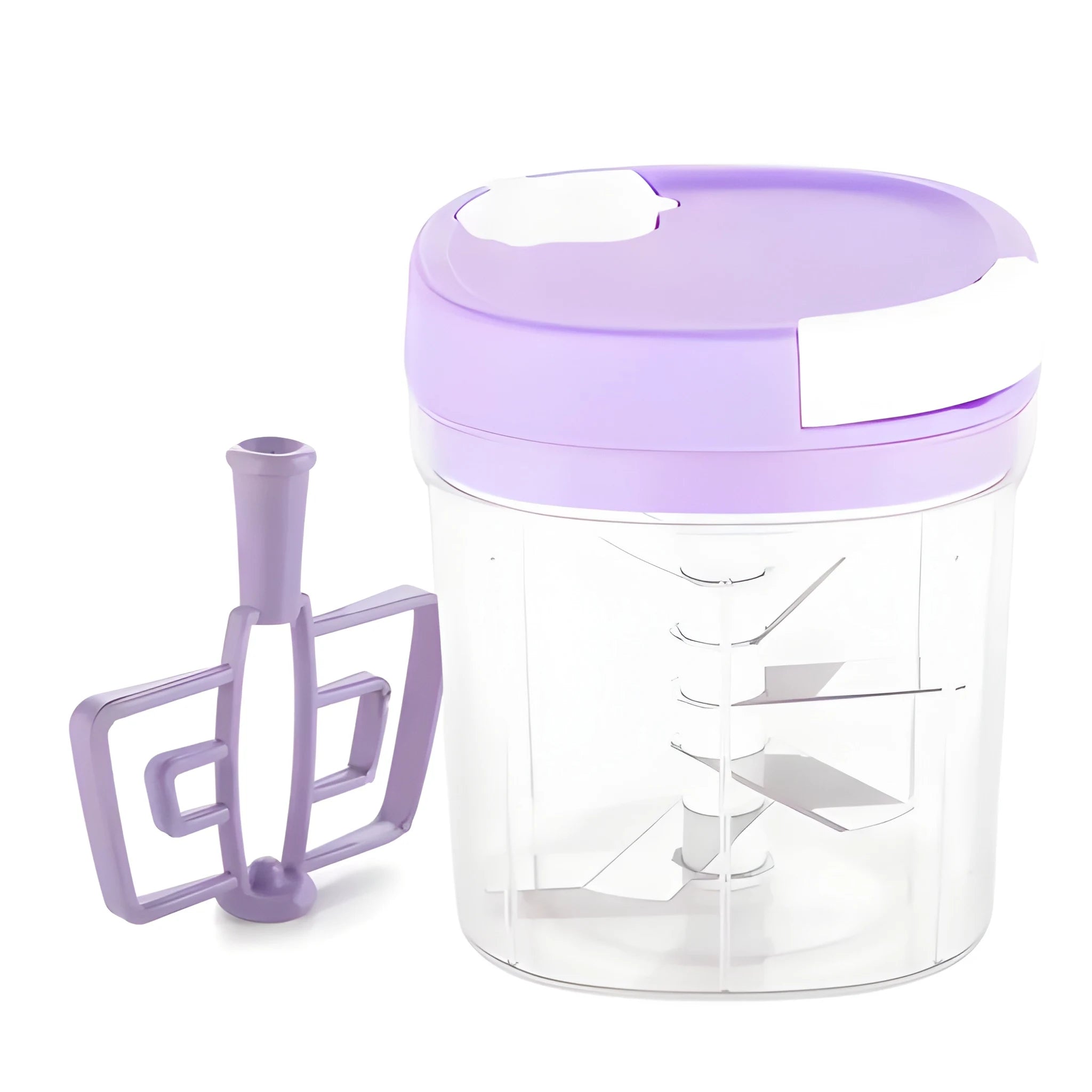 2-in-1 manual food chopper