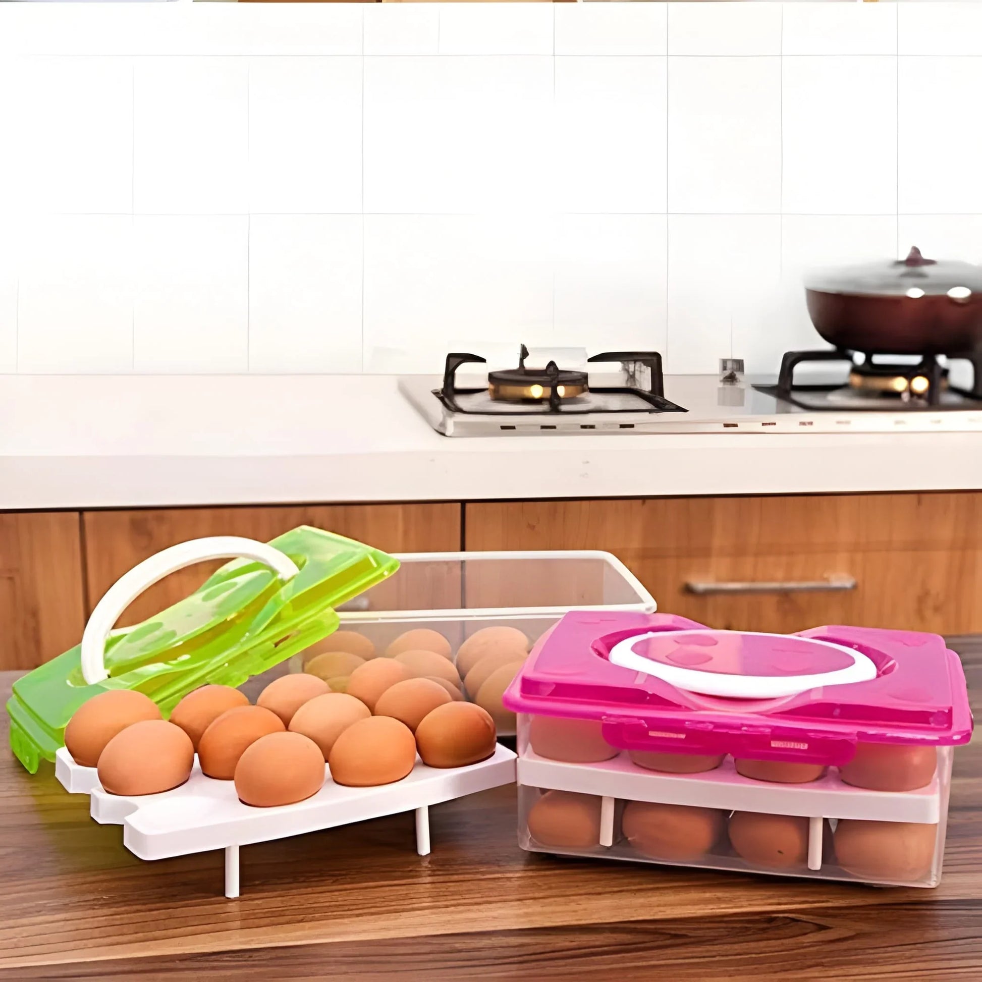 Best 2 layer 32 grid egg tray with lid - home & garden | 2025 | fast shipping