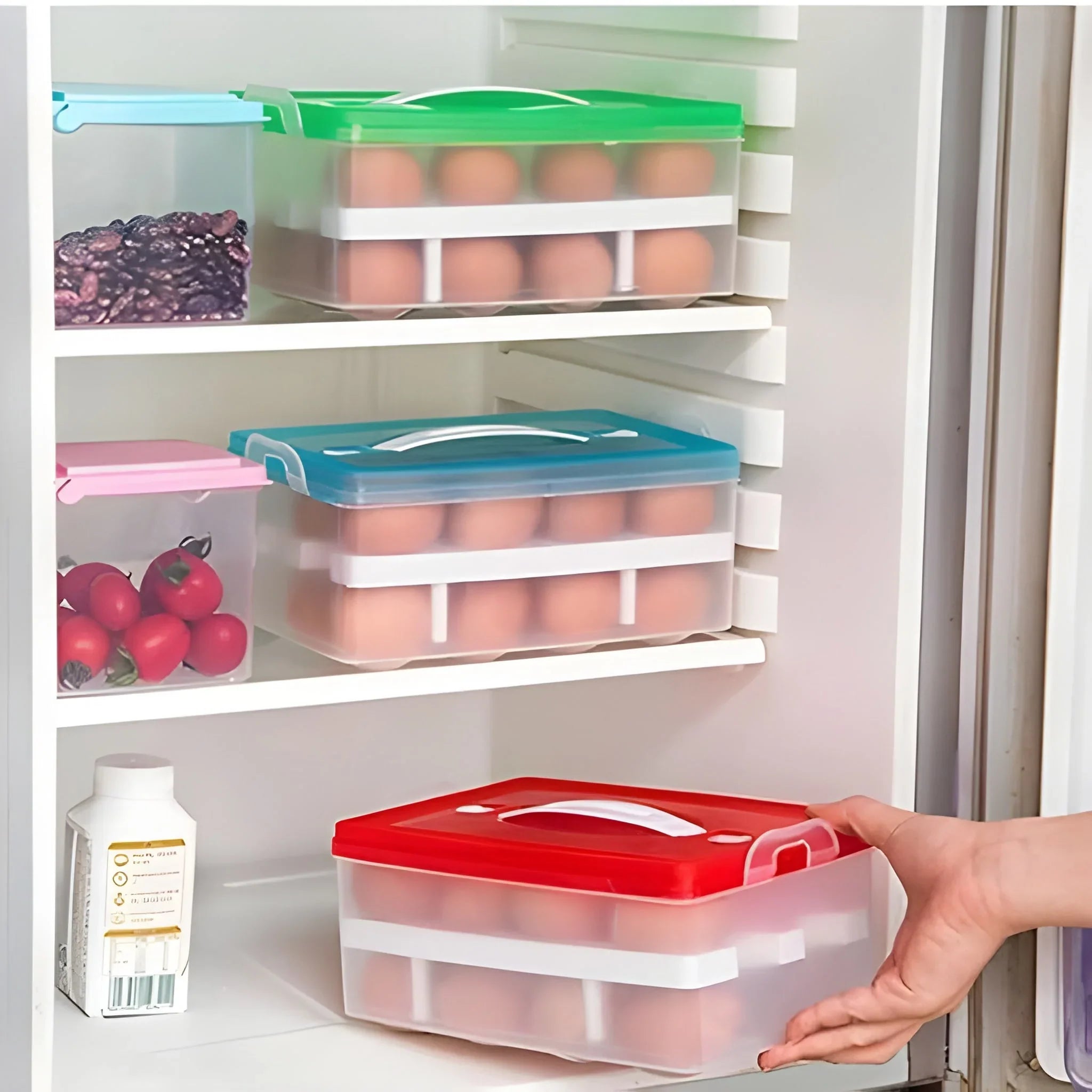 Best 2 layer 32 grid egg tray with lid - home & garden | 2025 | fast shipping