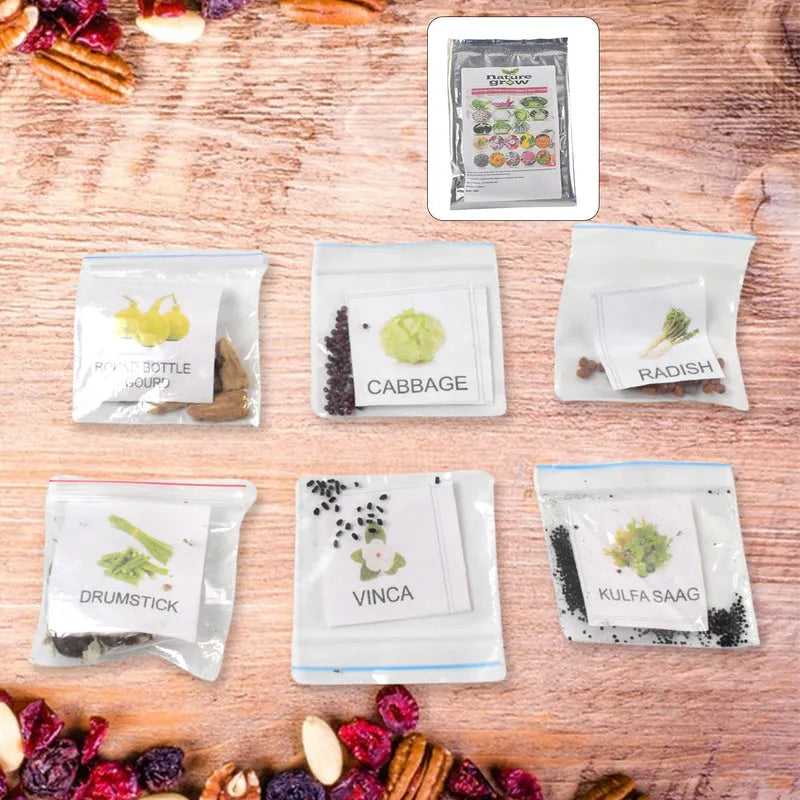 20 Varieties Of Vegetable Flower Seeds Combo (1 Pkt. Varieties) - Garden