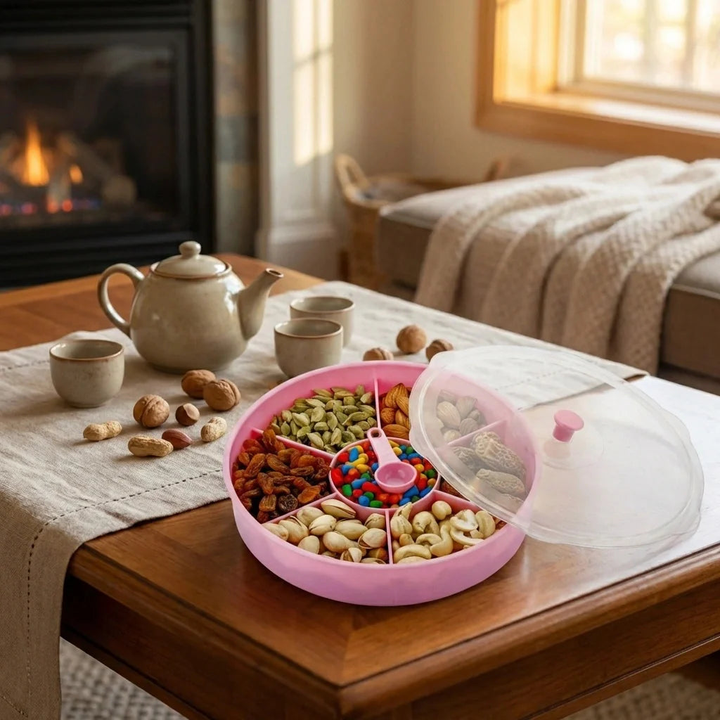 Best 2061 multipurpose dry-fruit and masala box with single spoon. - 2026 | fast shipping