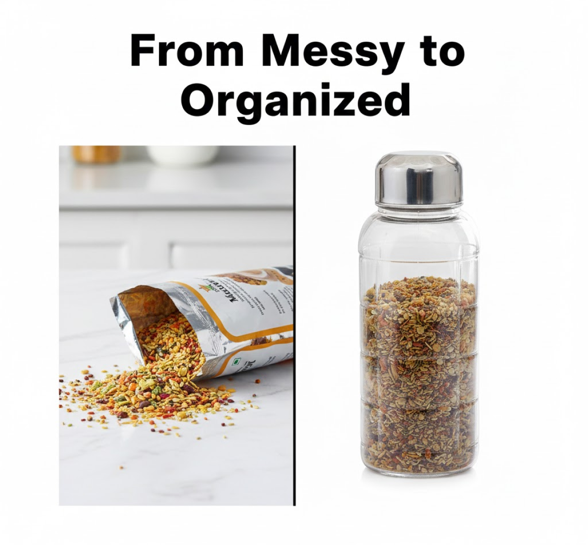 Steel Cap Storage Jar