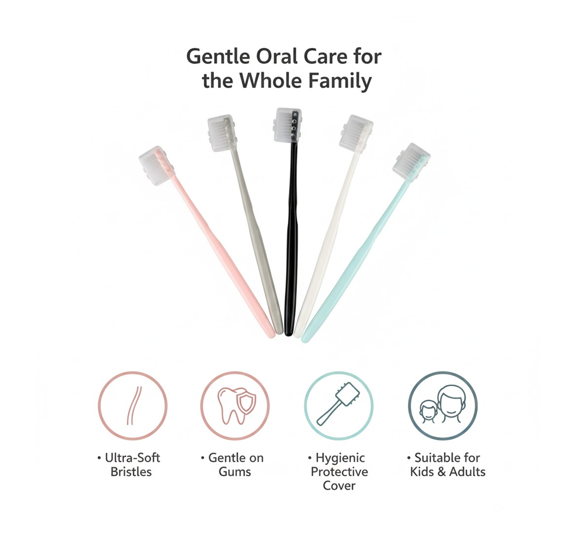 Ultra-Soft Toothbrush Travel Set