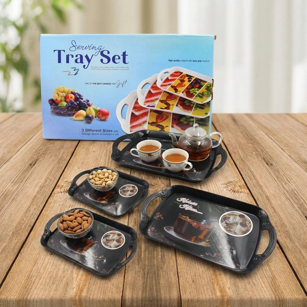 Melamine Serving Tray Set Of 3
