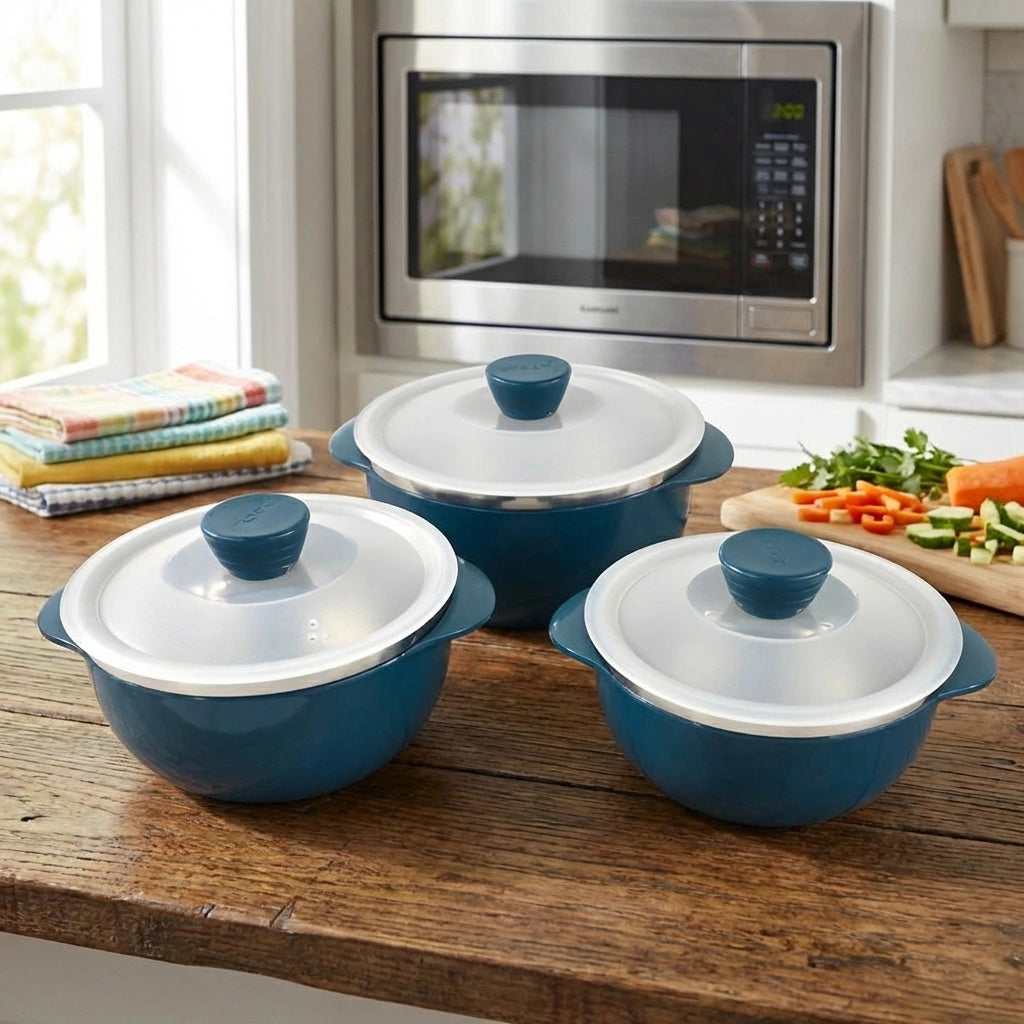 Nestable Microwave Reheating Bowls