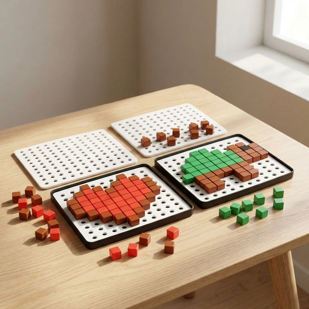 Educational Pixel Cubes Toy