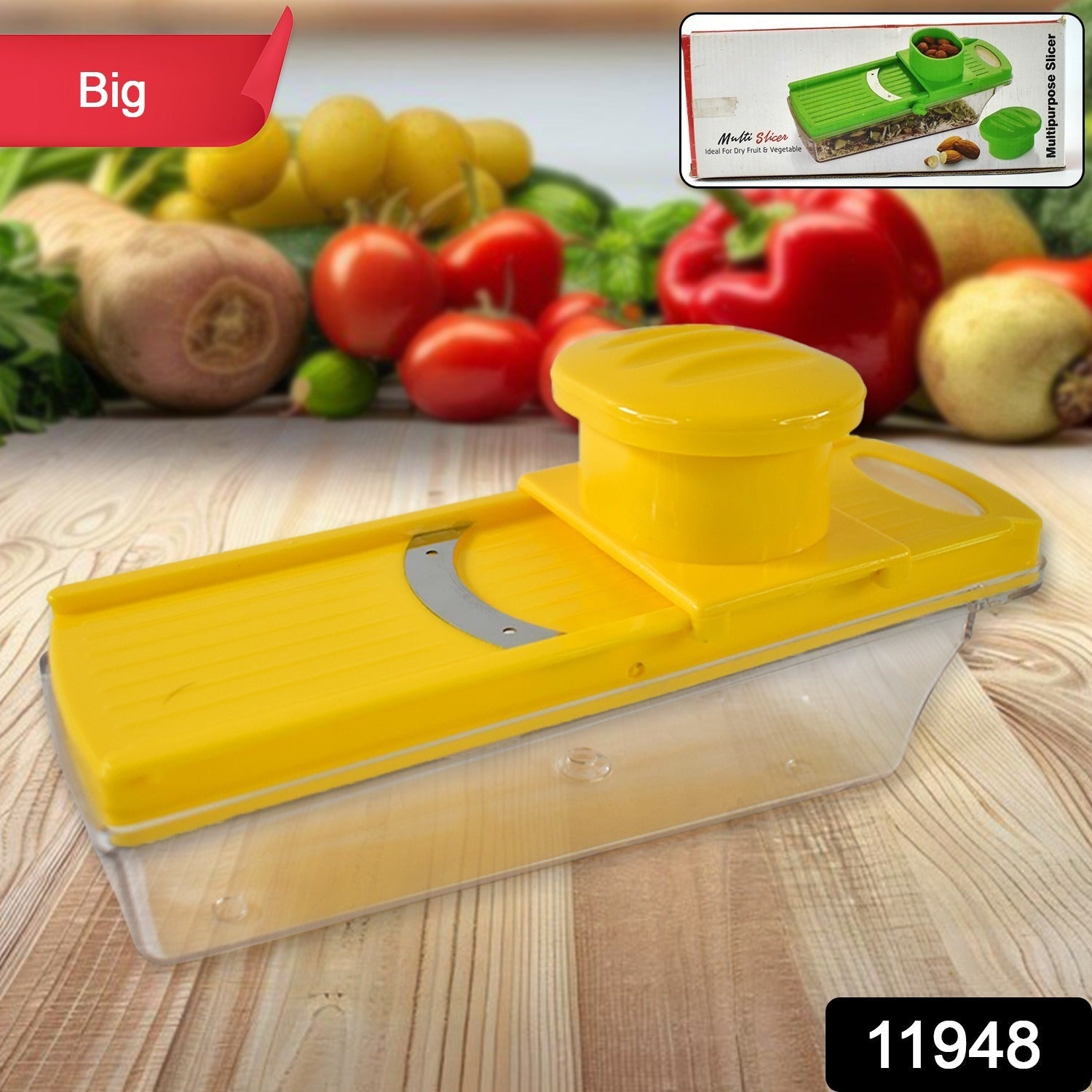 Multipurpose Vegetable & Fruit Slicer – Yellow