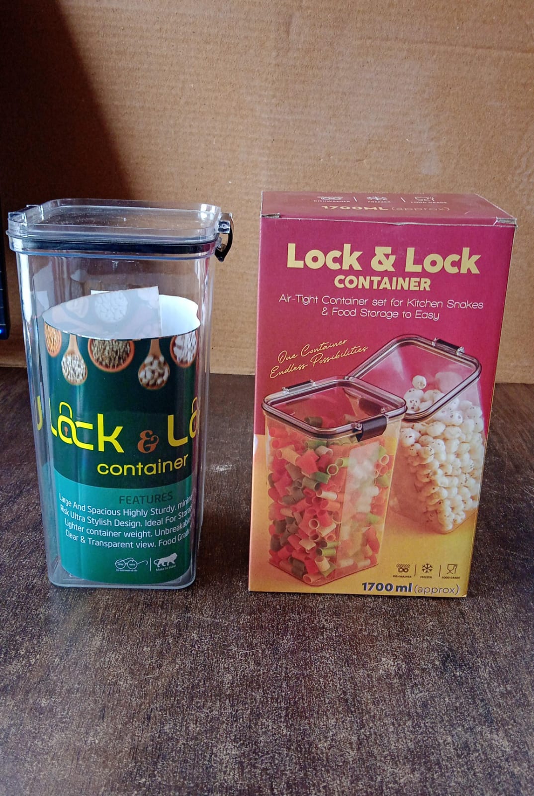 Airtight Plastic Storage 1700 Ml (1 Pc)