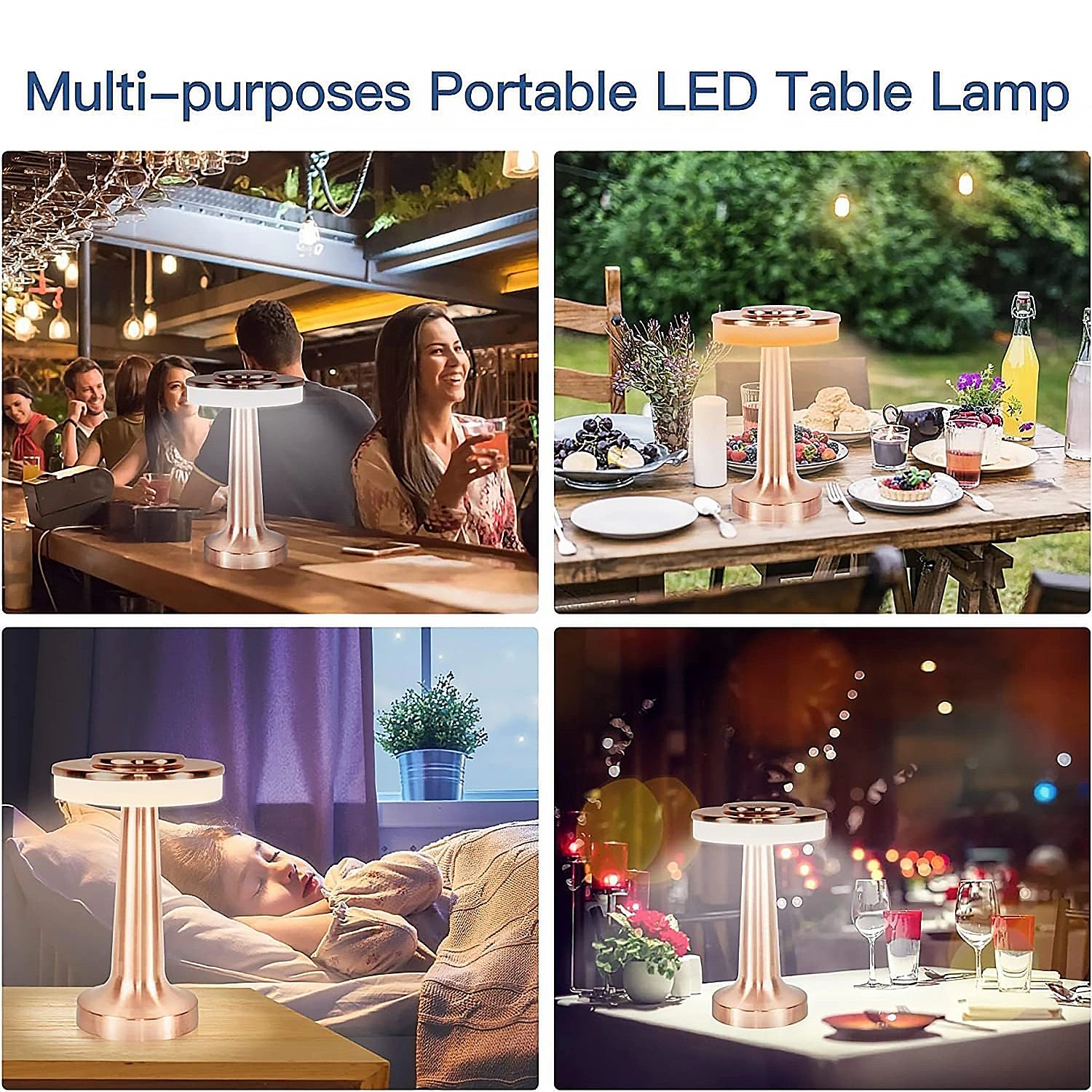 Led touch control table lamp