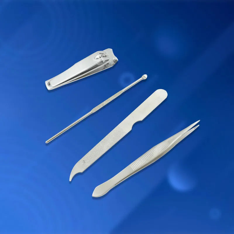 4in1 Nail Clipper Kit With Mirror Fingernail - Health & Beauty