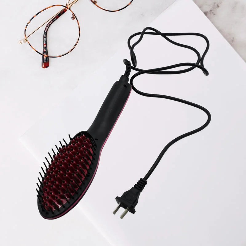 Ceramic straightening brush